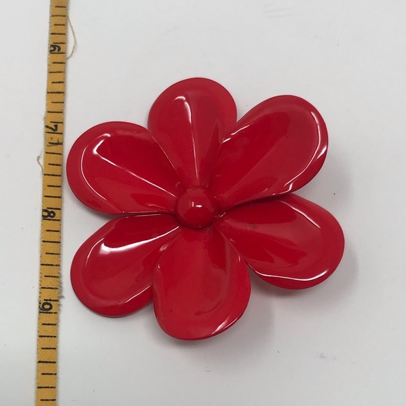 Vintage large flower brooches - Picture 5 of 13
